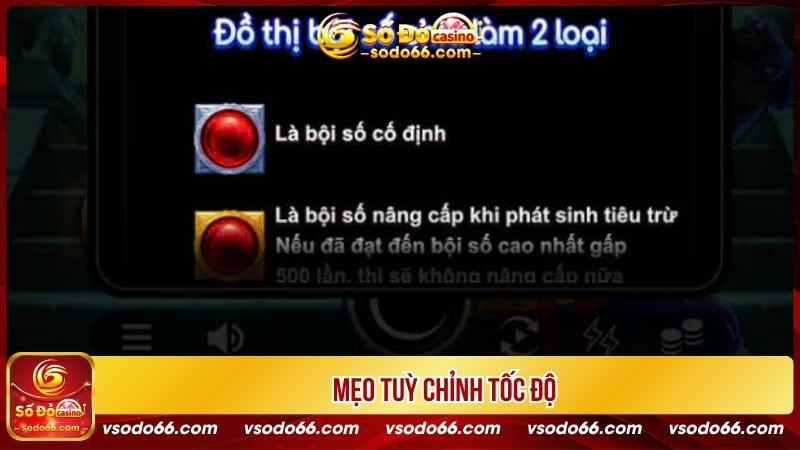 Mẹo tuỳ chỉnh tốc độ